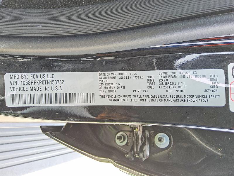 Продажа на аукционе авто 2026 Ram 1500, vin: 1C6SRFKP0TN153732, номер лота: 53517636