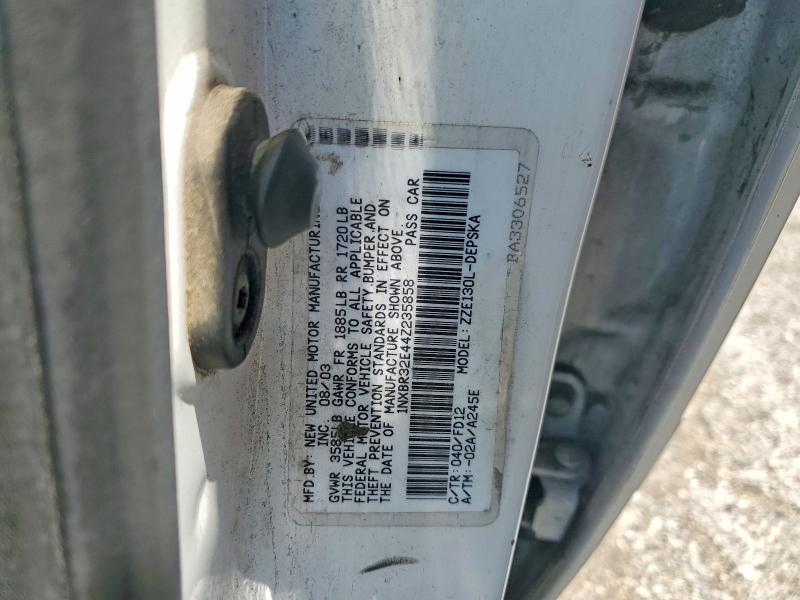 Auction sale of the 2004 Toyota Corolla, vin: 1NXBR32E44Z235858, lot number: 54114696