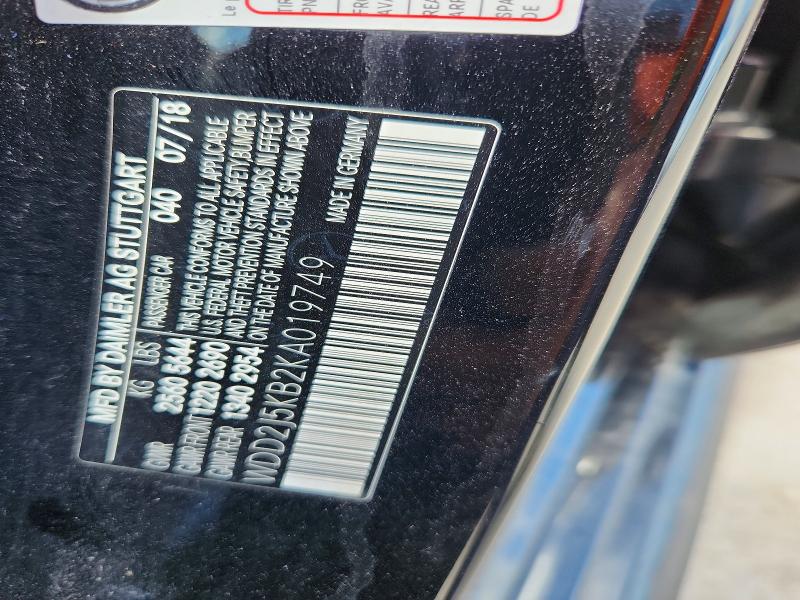 Продаж на аукціоні авто 2019 Mercedes-benz Cls, vin: WDD2J5KB2KA019749, номер лоту: 54454206
