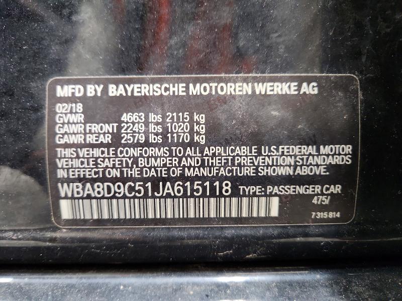 Продажа на аукционе авто 2018 Bmw 330, vin: WBA8D9C51JA615118, номер лота: 50086886
