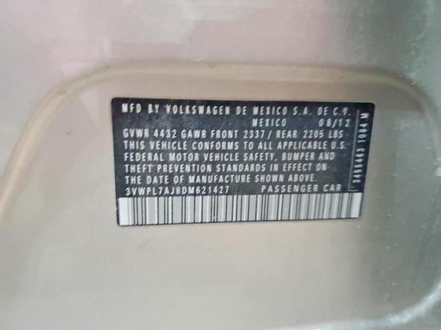 53456476 :رقم المزاد ، 3VWPL7AJ8DM621427 vin ، 2013 Volkswagen Jetta مزاد بيع