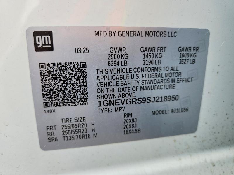 Продажа на аукционе авто 2025 Chevrolet Traverse, vin: 1GNEVGRS9SJ218950, номер лота: 54635446