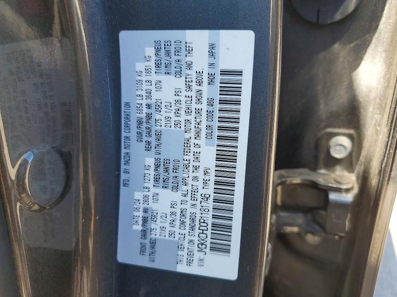 Aukcja sprzedaży 2024 Mazda Cx-90, vin: JM3KKDHD0R1181746, numer aukcji: 53465196