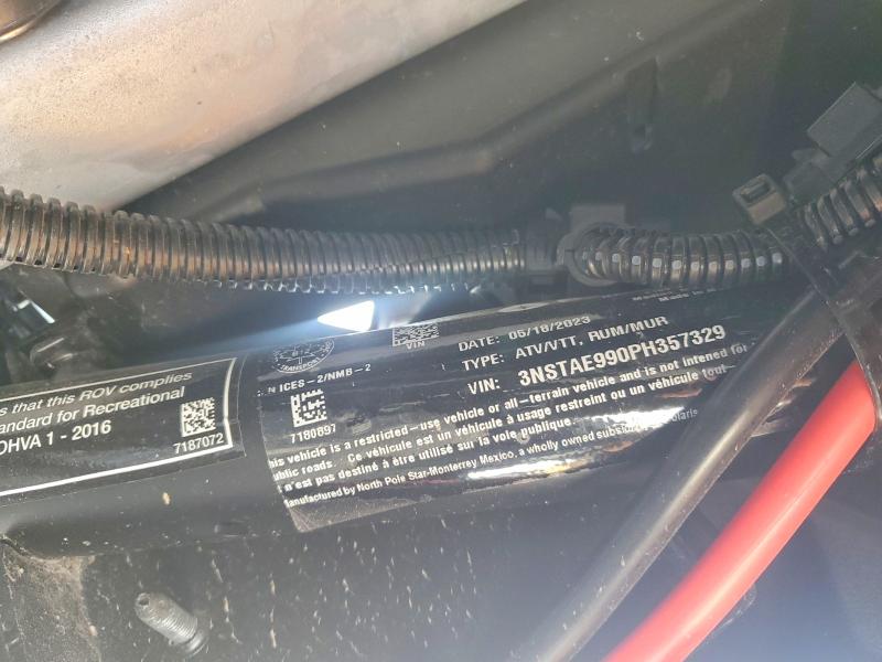 2023 Polaris Ranger მანქანა იყიდება აუქციონზე, vin: 3NSTAE990PH357329, აუქციონის ნომერი: 51853496