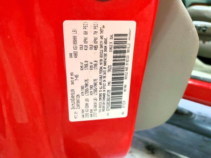 2006 Dodge Ram 2500 მანქანა იყიდება აუქციონზე, vin: 3D7KS28C36G107129, აუქციონის ნომერი: 52846896