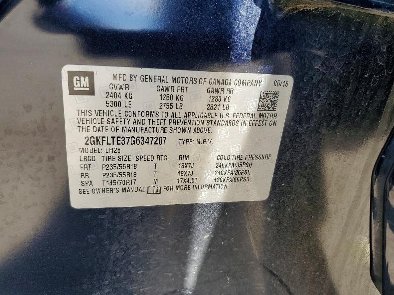 Продажа на аукционе авто 2016 Gmc Terrain, vin: 2GKFLTE37G6347207, номер лота: 52071806