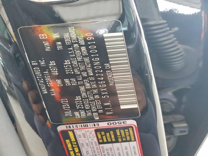 52429686 :رقم المزاد ، 5XXG64J20NG100190 vin ، 2022 Kia K5 مزاد بيع