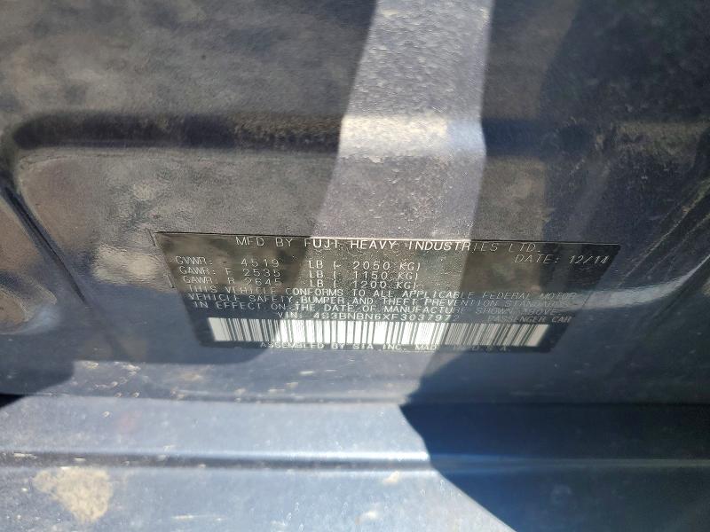 Продаж на аукціоні авто 2015 Subaru Legacy, vin: 4S3BNBN6XF3037972, номер лоту: 51543416