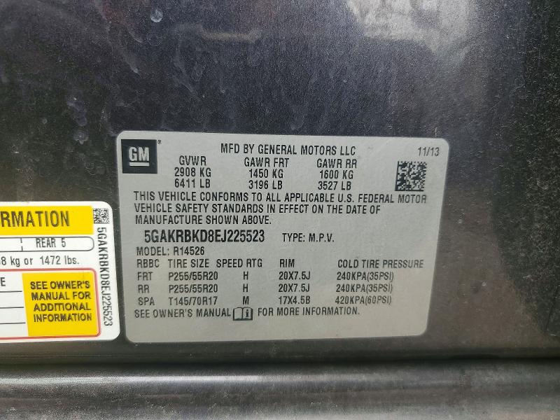 Продажа на аукционе авто 2014 Buick Enclave, vin: 5GAKRBKD8EJ225523, номер лота: 51465996