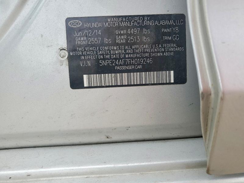 Продаж на аукціоні авто 2015 Hyundai Sonata, vin: 5NPE24AF7FH019246, номер лоту: 53473886