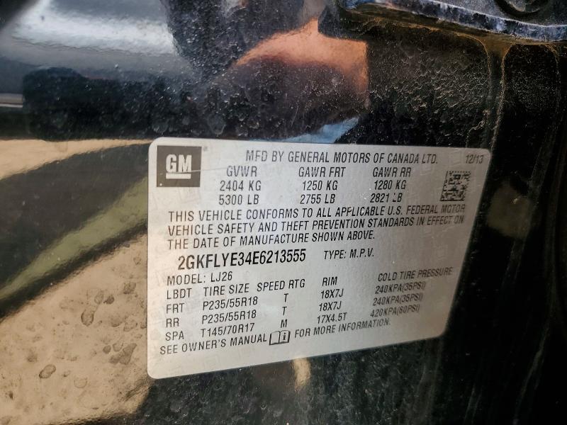 Aukcja sprzedaży 2014 Gmc Terrain, vin: 2GKFLYE34E6213555, numer aukcji: 53853936