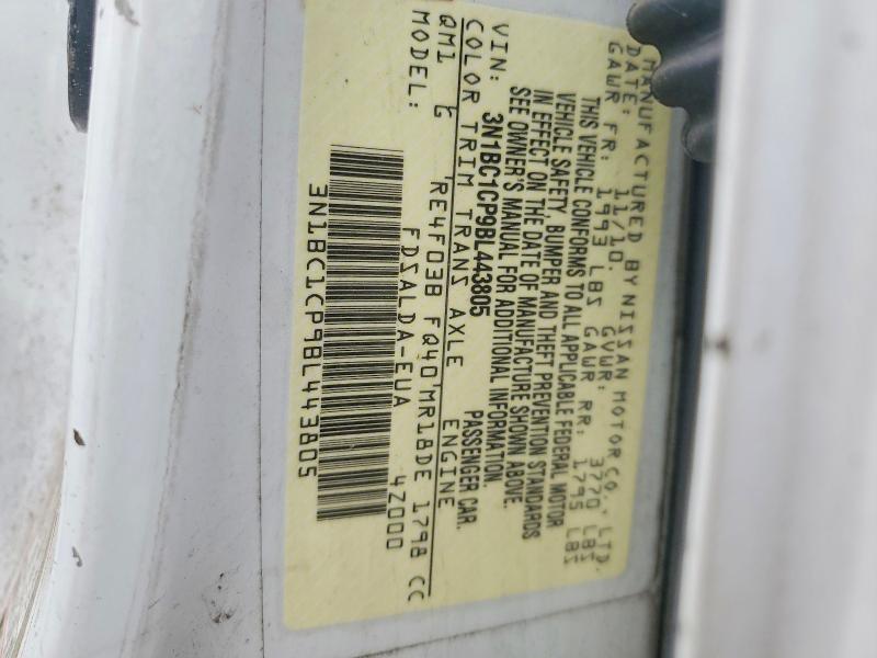 2011 Nissan Versa მანქანა იყიდება აუქციონზე, vin: 3N1BC1CP9BL443805, აუქციონის ნომერი: 53758506