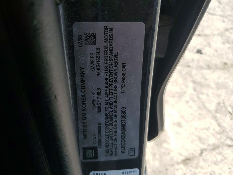 Продаж на аукціоні авто 2021 Chevrolet Spark, vin: KL8CD6SA6MC708809, номер лоту: 53315056