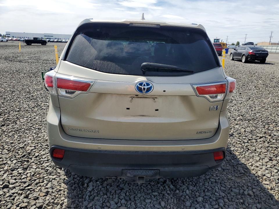 Продаж на аукціоні авто 2014 Toyota Highlander Hybrid, vin: 5TDDCRFH2ES005697, номер лоту: 54718306