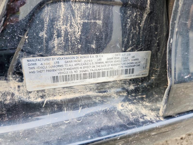 54956526 :رقم المزاد ، 3VWRL7AJ1AM165078 vin ، 2010 Volkswagen Jetta مزاد بيع