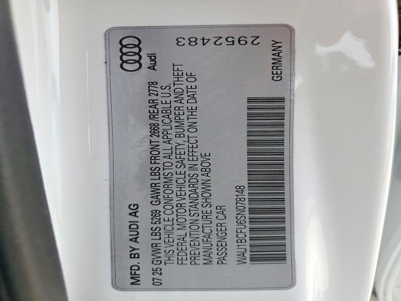 Aukcja sprzedaży 2025 Audi A5, vin: WAU1BCFU6SN078148, numer aukcji: 52096826