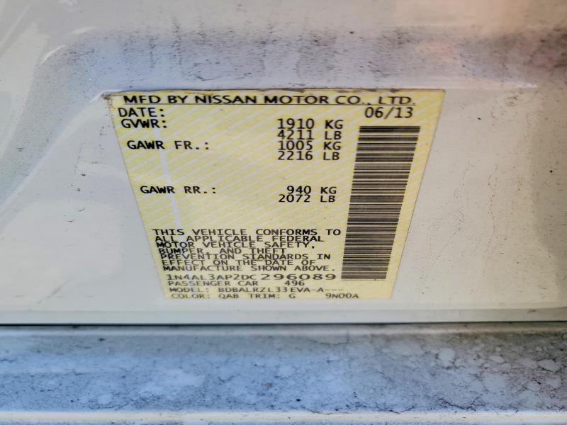 Продажа на аукционе авто 2013 Nissan Altima, vin: 1N4AL3AP2DC296089, номер лота: 53081396