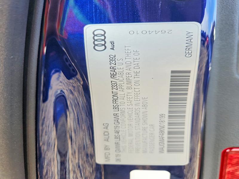Продаж на аукціоні авто 2019 Audi A4, vin: WAUGMAF48KN018199, номер лоту: 54248376