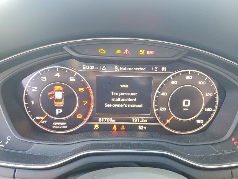 2018 Audi A4 მანქანა იყიდება აუქციონზე, vin: WAUKMAF47JN020065, აუქციონის ნომერი: 41630366