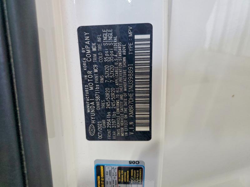Aukcja sprzedaży 2022 Hyundai Palisade, vin: KM8R7DHE1NU398891, numer aukcji: 53639106