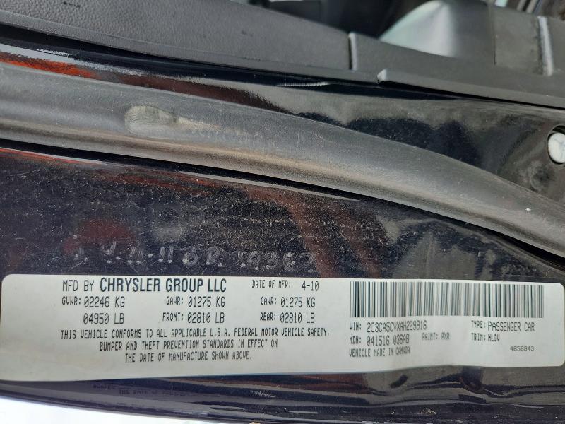 Aukcja sprzedaży 2010 Chrysler 300, vin: 2C3CA5CVXAH229916, numer aukcji: 54224046