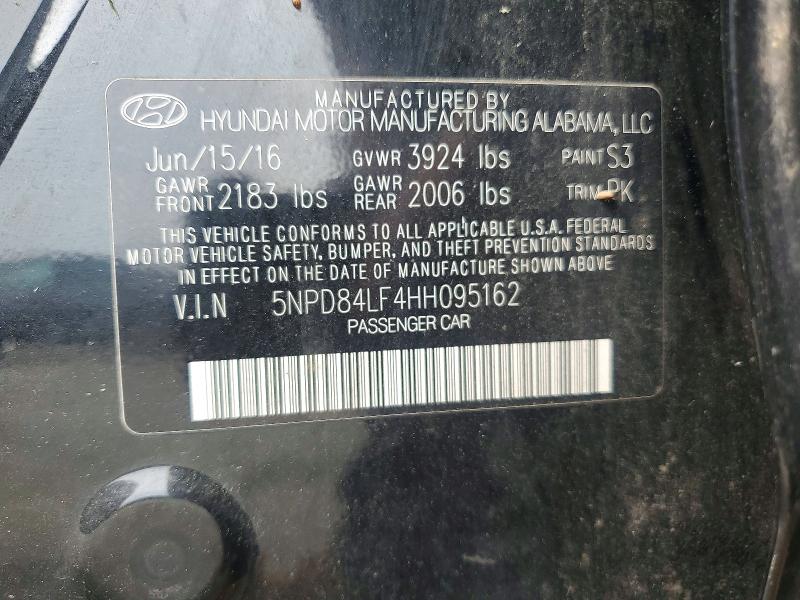 Продажа на аукционе авто 2017 Hyundai Elantra, vin: 5NPD84LF4HH095162, номер лота: 54758886