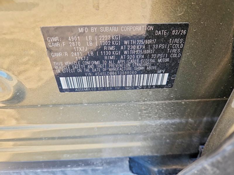 Aukcja sprzedaży 2026 Subaru Forester, vin: 4S4SLDB66T3088060, numer aukcji: 51881546