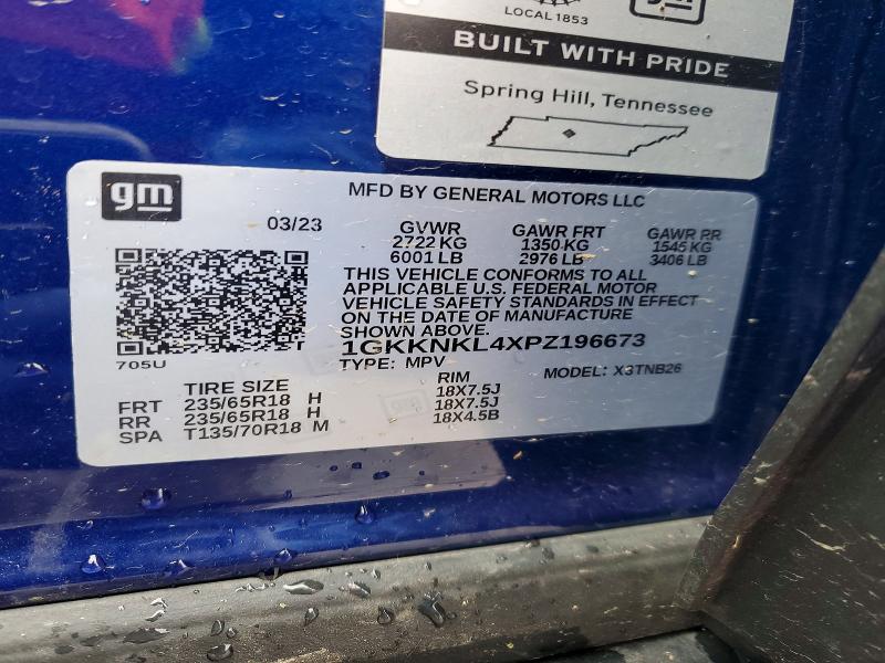 2023 Gmc Acadia მანქანა იყიდება აუქციონზე, vin: 1GKKNKL4XPZ196673, აუქციონის ნომერი: 51442346