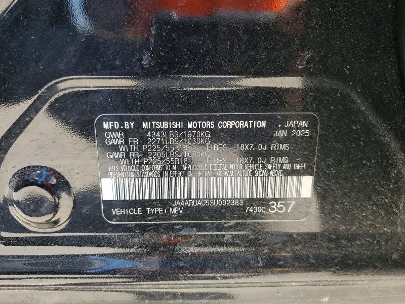 Продаж на аукціоні авто 2025 Mitsubishi Outlander Sport, vin: JA4ARUAU5SU002383, номер лоту: 53750646