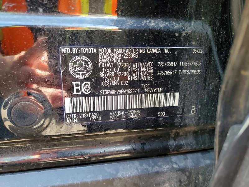 54616306 :رقم المزاد ، 2T3RWRFV9PW169971 vin ، 2023 Toyota Rav4 Hybrid مزاد بيع