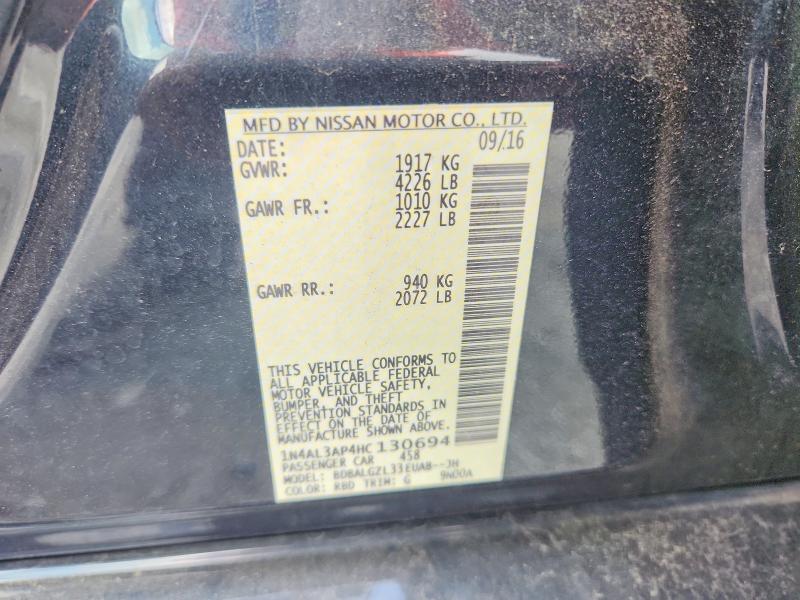 Продажа на аукционе авто 2017 Nissan Altima, vin: 1N4AL3AP4HC130694, номер лота: 55325086