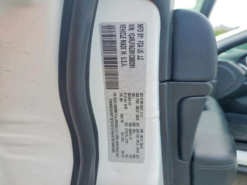 52958366 :رقم المزاد ، 1C4RJFAG8MC888391 vin ، 2021 Jeep Grand Cherokee مزاد بيع