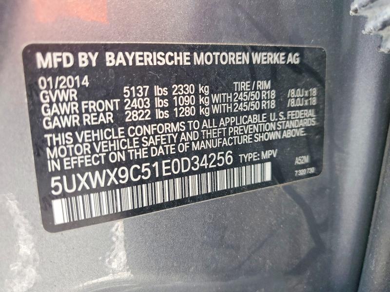 Продажа на аукционе авто 2014 Bmw X3, vin: 5UXWX9C51E0D34256, номер лота: 54299476
