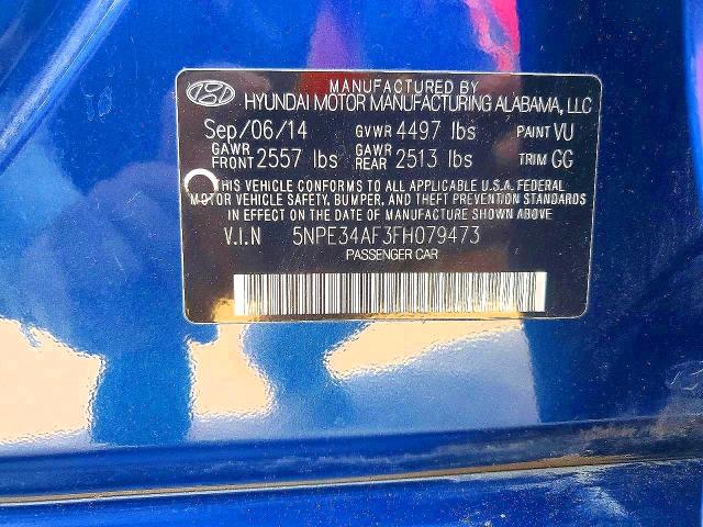 Aukcja sprzedaży 2015 Hyundai Sonata, vin: 5NPE34AF3FH079473, numer aukcji: 52413926