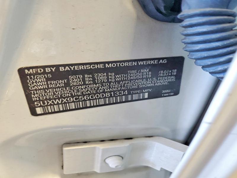 2016 Bmw X3 მანქანა იყიდება აუქციონზე, vin: 5UXWX9C56G0D81334, აუქციონის ნომერი: 54311466