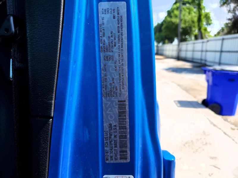 Продажа на аукционе авто 2023 Jeep Wrangler, vin: 1C4JJXP67PW516366, номер лота: 53822156