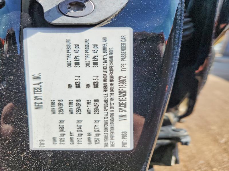 Продаж на аукціоні авто 2019 Tesla Model 3, vin: 5YJ3E1EA2KF189972, номер лоту: 54665296
