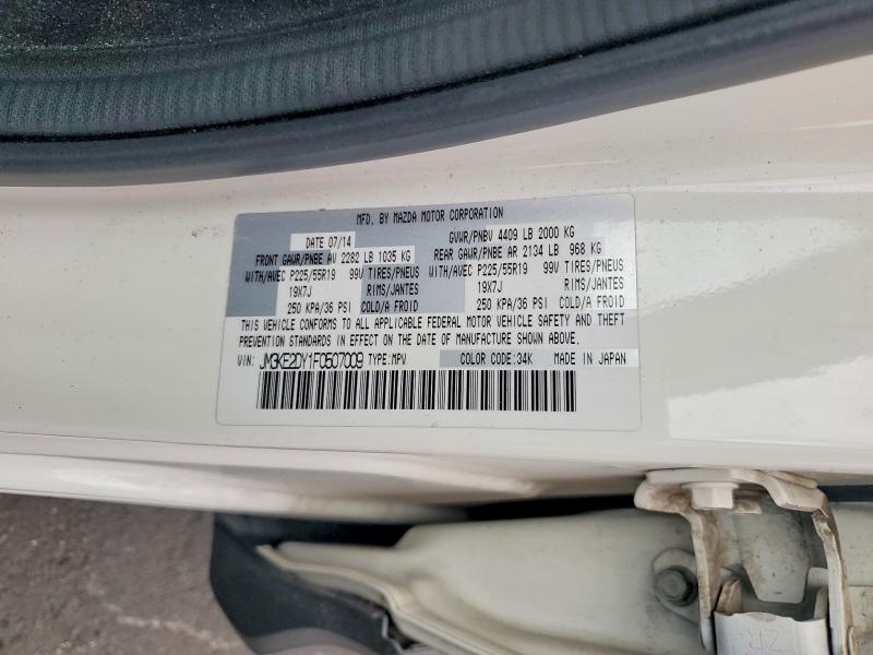 Aukcja sprzedaży 2015 Mazda Cx-5, vin: JM3KE2DY1F0507009, numer aukcji: 54550006