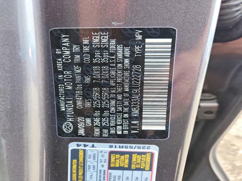 Продажа на аукционе авто 2020 Hyundai Tucson, vin: KM8J33AL9LU222728, номер лота: 54169846