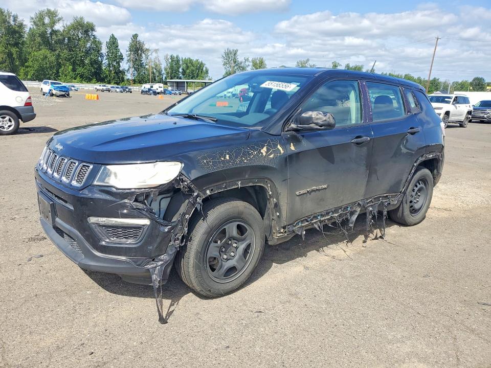 2018 Jeep Compass მანქანა იყიდება აუქციონზე, vin: 3C4NJCABXJT318720, აუქციონის ნომერი: 55156556