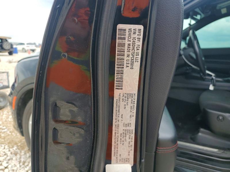 54613776 :رقم المزاد ، 1C4SDHCT5PC635810 vin ، 2023 Dodge Durango مزاد بيع