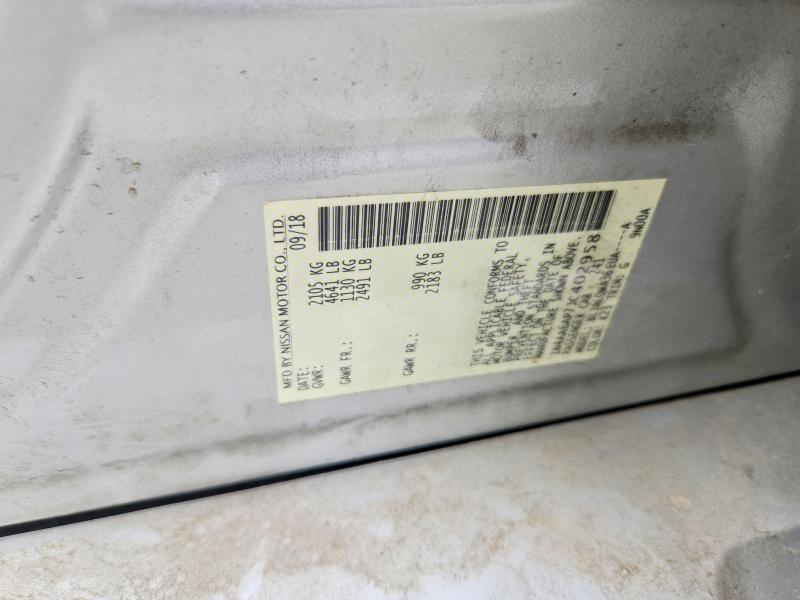 Продаж на аукціоні авто 2018 Nissan Maxima, vin: 1N4AA6AP7JC402958, номер лоту: 55201976