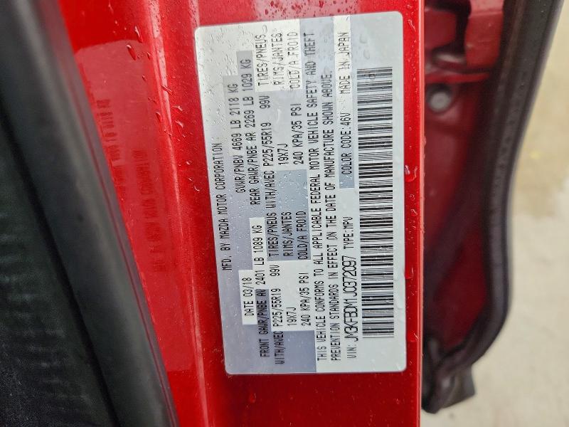 54092066 :رقم المزاد ، JM3KFBDM1J0372097 vin ، 2018 Mazda Cx-5 مزاد بيع