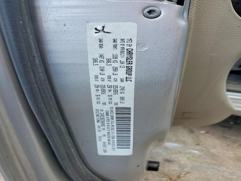 Продаж на аукціоні авто 2012 Chrysler Town & Country, vin: 2C4RC1BG2CR424983, номер лоту: 53824316