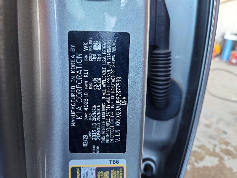 2023 Kia Soul მანქანა იყიდება აუქციონზე, vin: KNDJ23AU9P7877539, აუქციონის ნომერი: 54310916