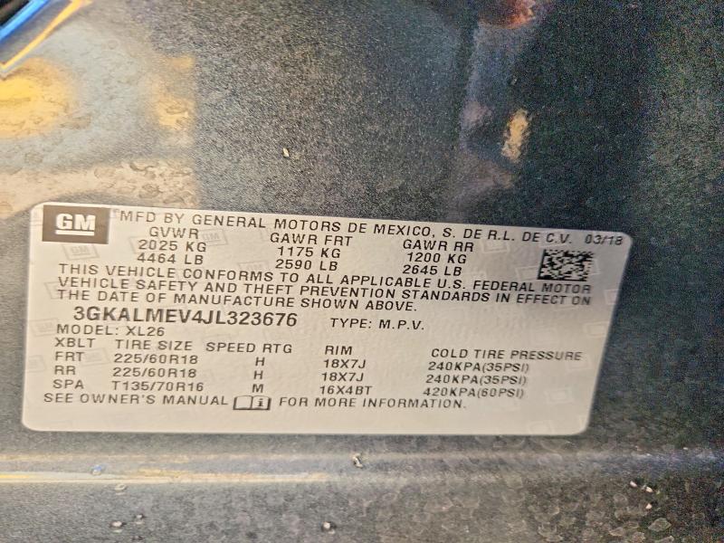 Продаж на аукціоні авто 2018 Gmc Terrain, vin: 3GKALMEV4JL323676, номер лоту: 54847466