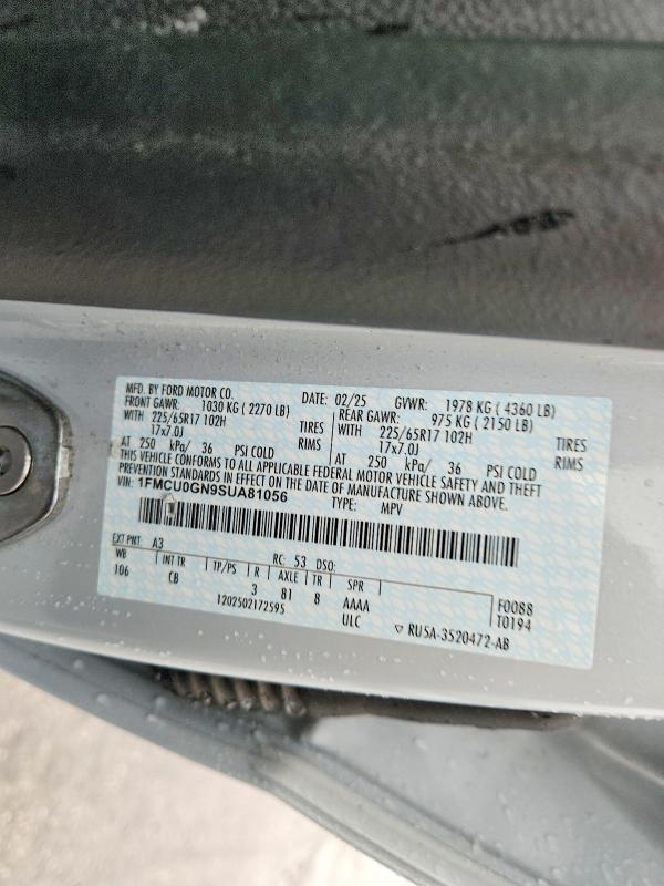 Продажа на аукционе авто 2025 Ford Escape, vin: 1FMCU0GN9SUA81056, номер лота: 54416866
