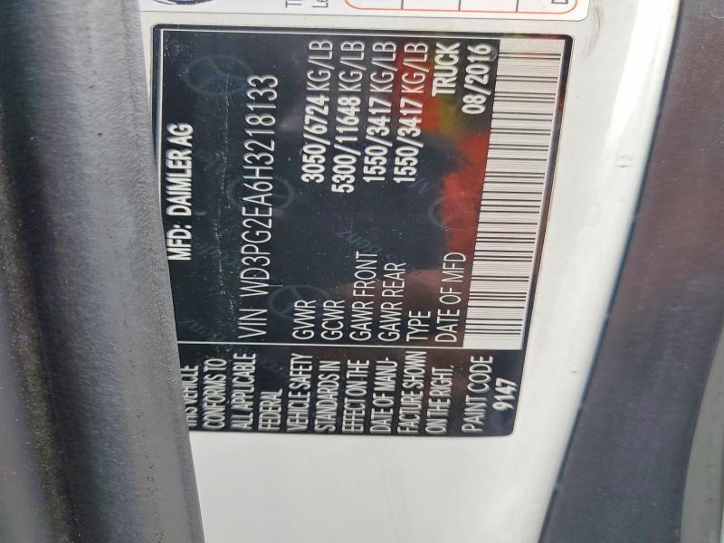 Продаж на аукціоні авто 2017 Mercedes Benz Metris, vin: WD3PG2EA6H3218133, номер лоту: 51855626