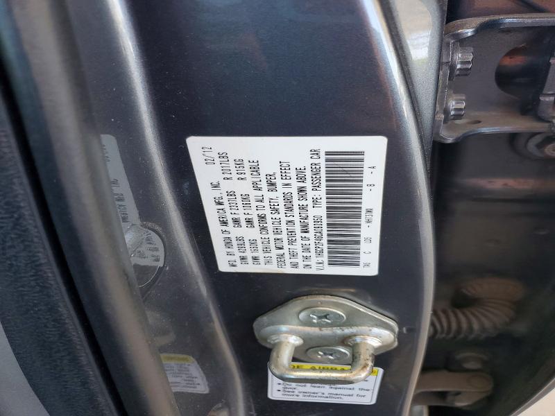 Aukcja sprzedaży 2012 Honda Accord, vin: 1HGCP2F46CA090950, numer aukcji: 52101646