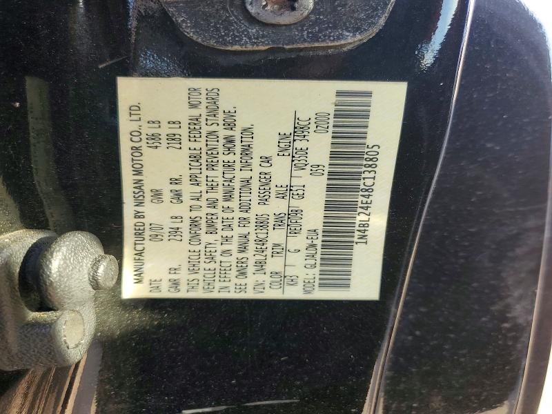 Продажа на аукционе авто 2008 Nissan Altima, vin: 1N4BL24E48C138805, номер лота: 51699866